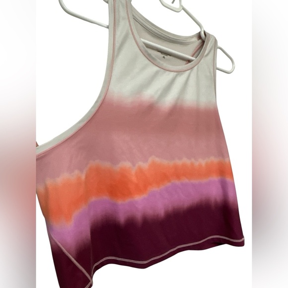 Athleta Shanti Printed Crop Tank in Sea Spray - Picture 3 of 4